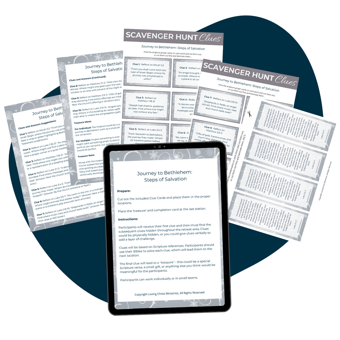 Journey to Bethlehem: Steps of Salvation - Scripture Scavenger Hunt