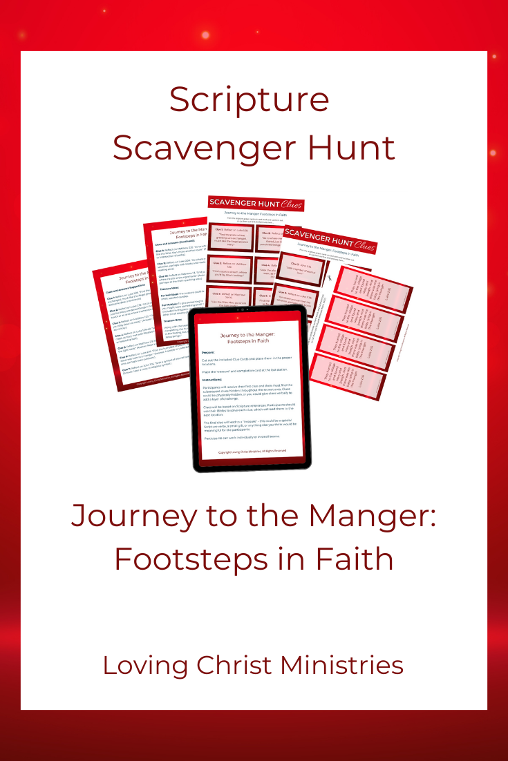Journey to the Manger: Footsteps in Faith - Scripture Scavenger Hunt