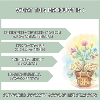 Letting Go for Growth: Scripture-Centered Station Rotation Activity