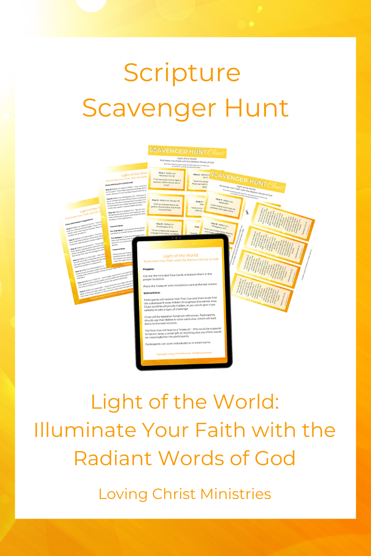 Light of the World: Illuminate Your Faith - Scripture Scavenger Hunt