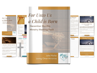 December Monthly Ministry Meeting Pack - For Unto Us, a Child is Born