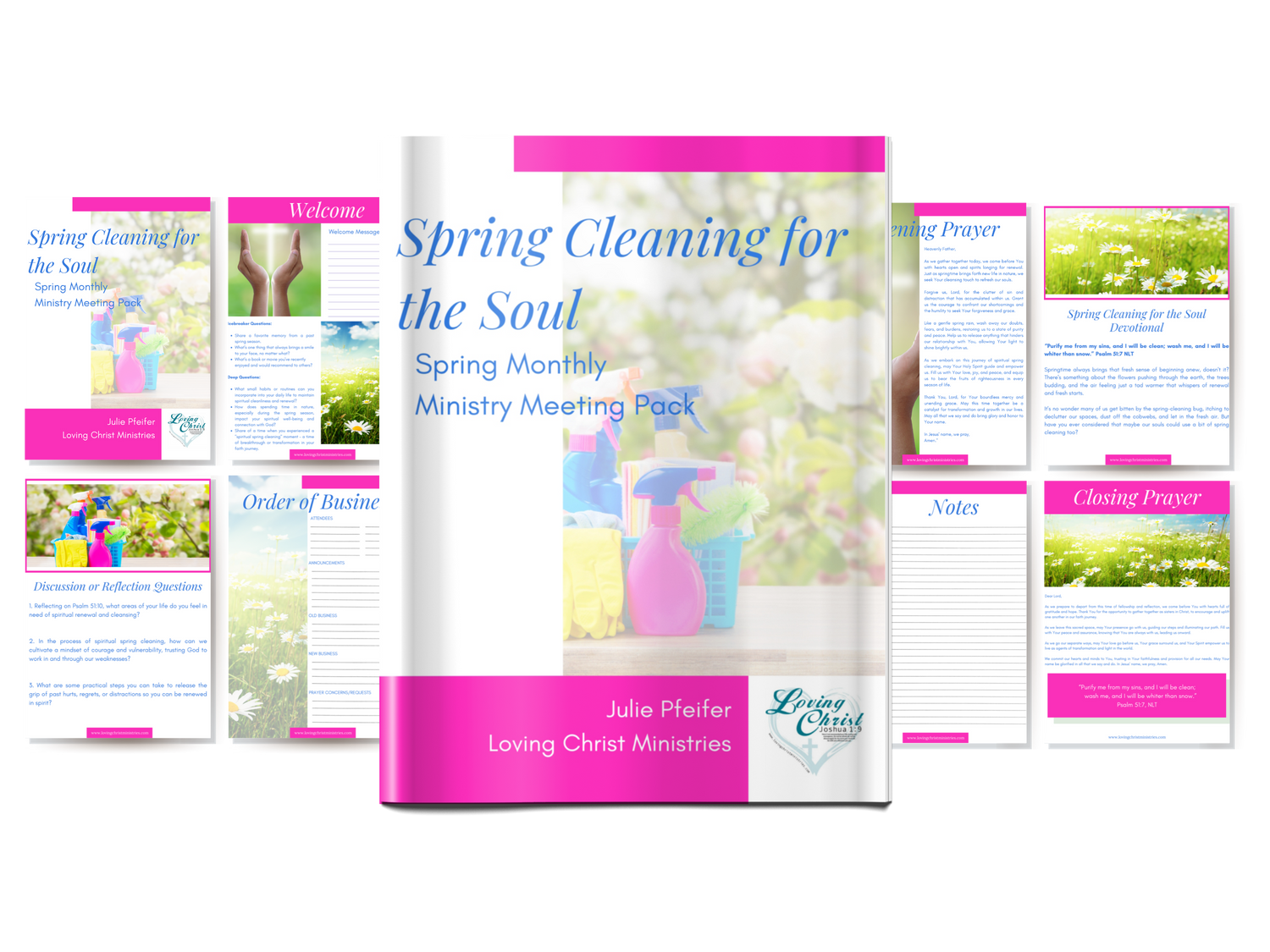 Spring Cleaning for the Soul - Spring Monthly Ministry Meeting Pack