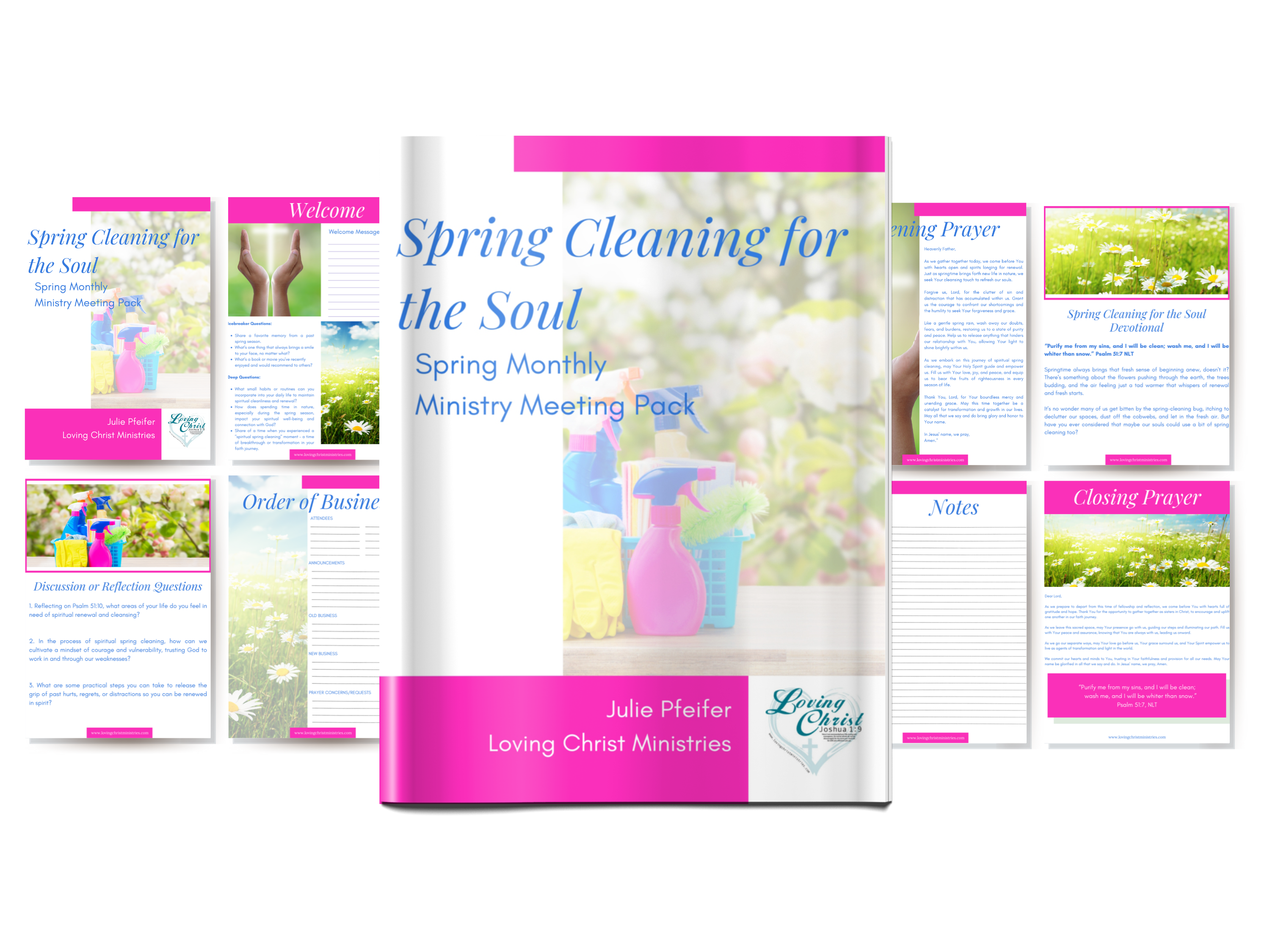 Spring Cleaning for the Soul - Spring Monthly Ministry Meeting Pack