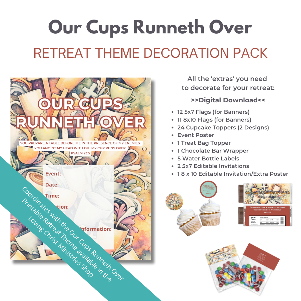 Our Cups Runneth Over Decoration Pack