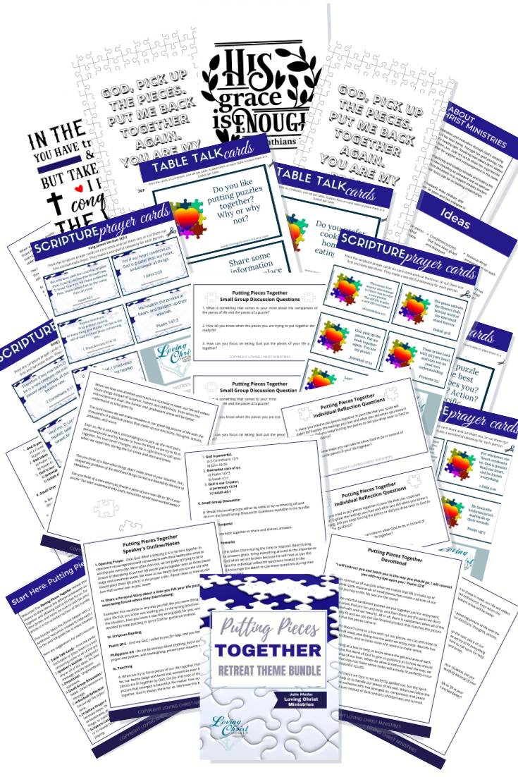 Putting Pieces Together Printable Theme Bundle – Loving Christ Ministries