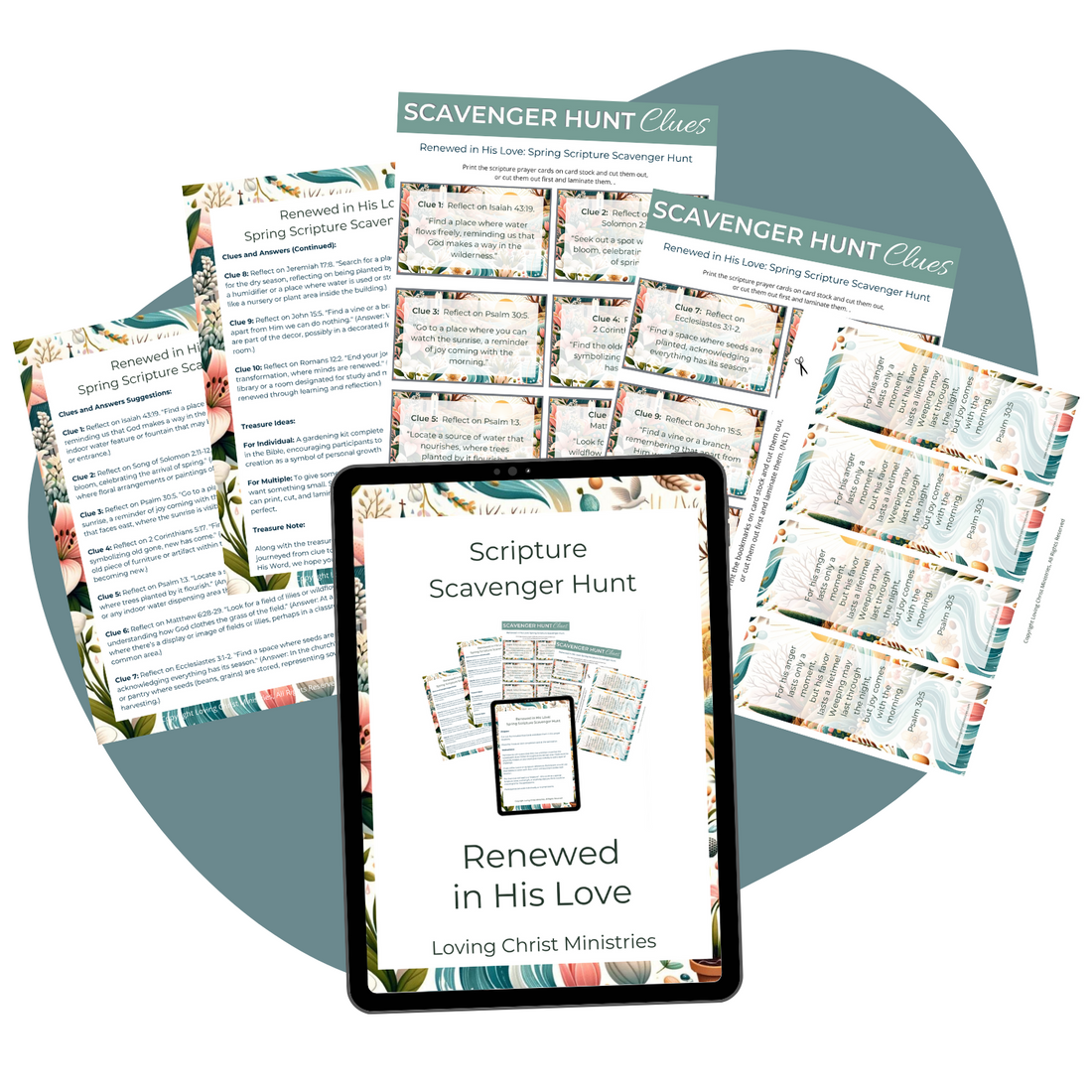 Renewed in His Love: Spring Activity - Scripture Scavenger Hunt