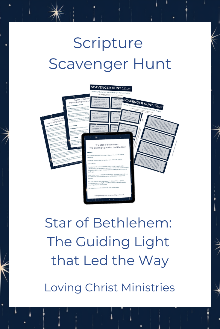 Star of Bethlehem:  The Guiding Light  that Led the Way - Scripture Scavenger Hunt