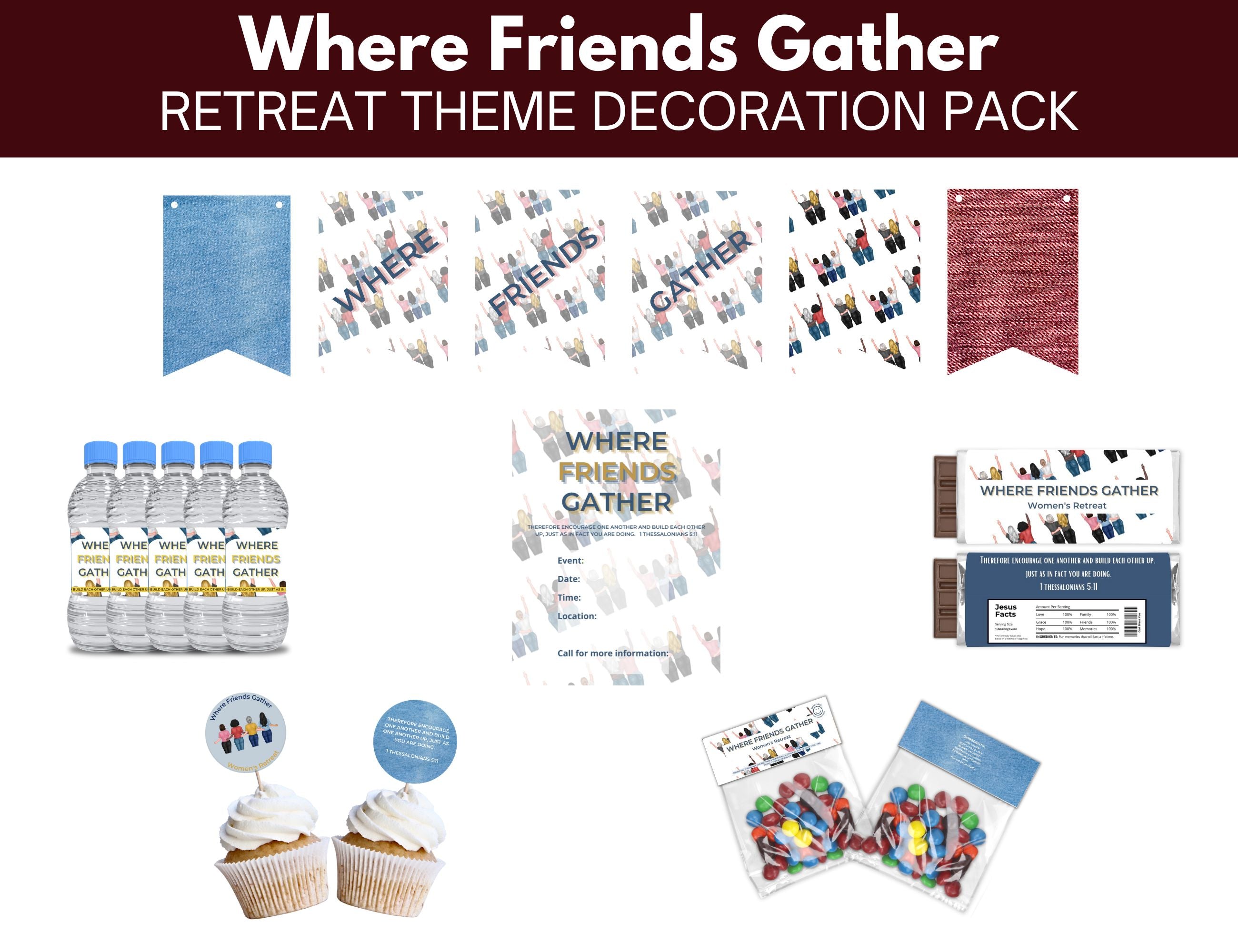 Where Friends Gather Decoration Pack