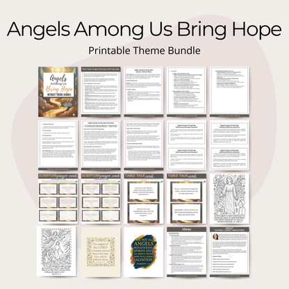 Angels Among Us Bring Hope Printable Theme Bundle