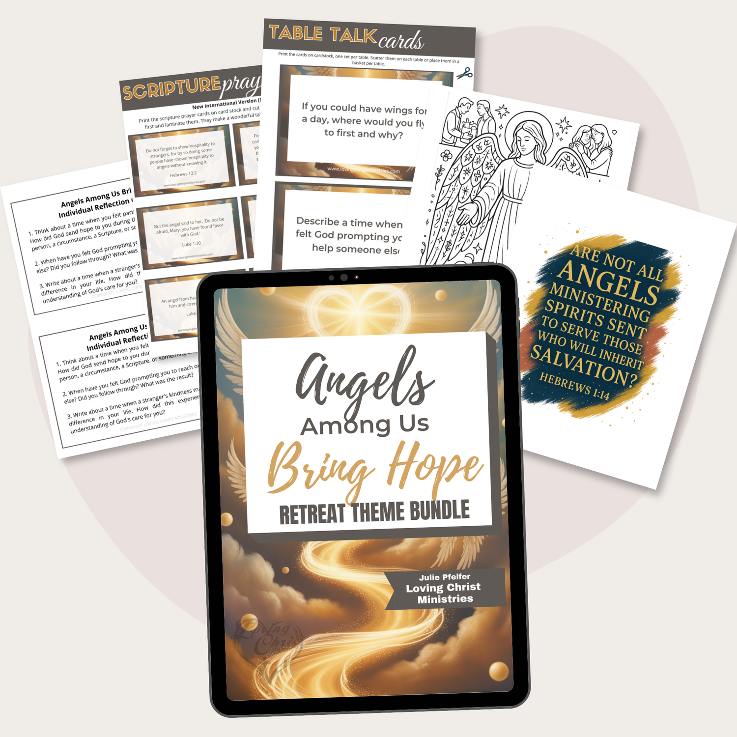 Angels Among Us Bring Hope Printable Theme Bundle