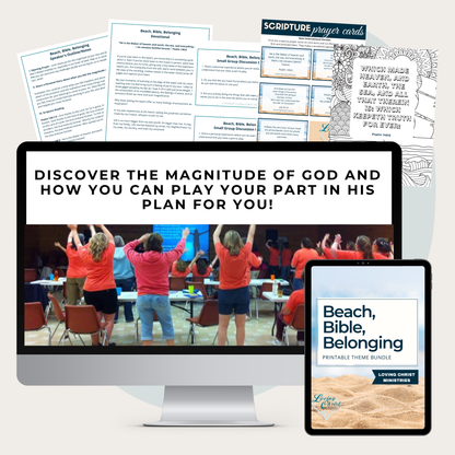 Beach, Bible, Belonging Printable Theme Bundle