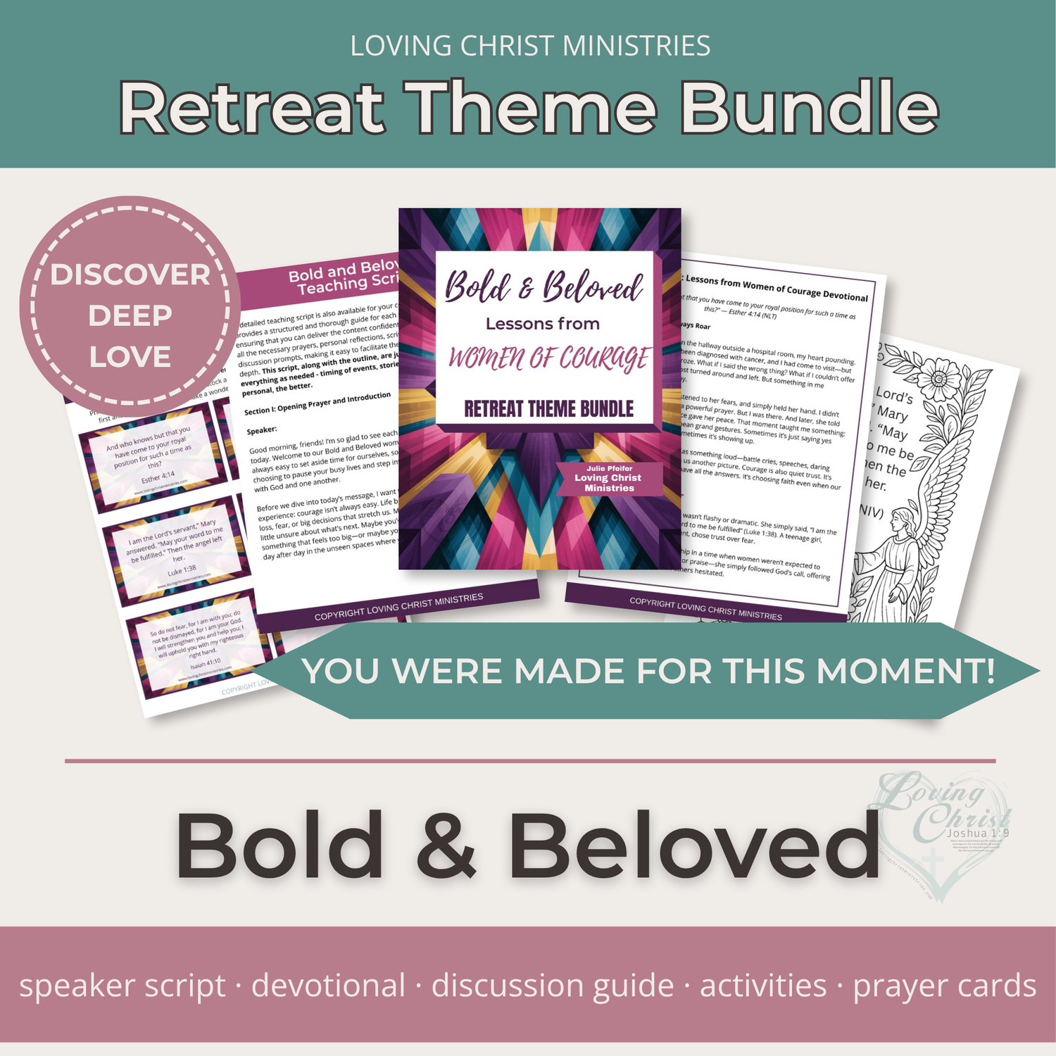 Bold &amp; Beloved: Lessons from Women of Courage Printable Theme Bundle