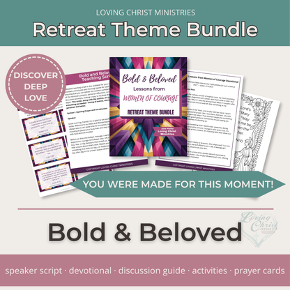 Bold &amp; Beloved: Lessons from Women of Courage Printable Theme Bundle