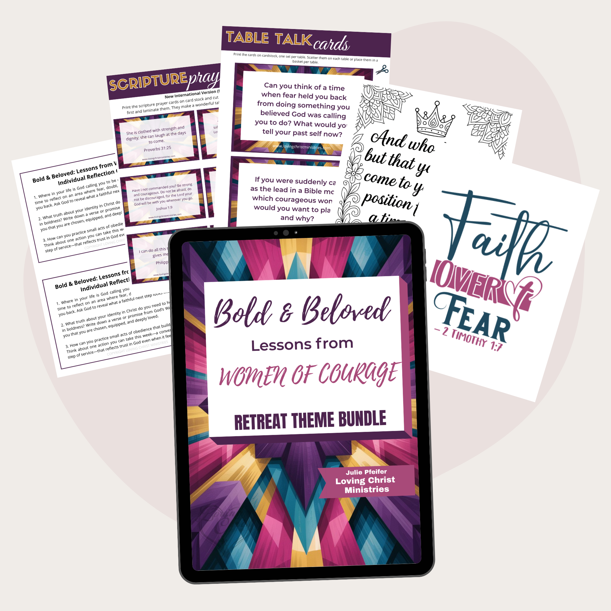 Bold &amp; Beloved: Lessons from Women of Courage Printable Theme Bundle