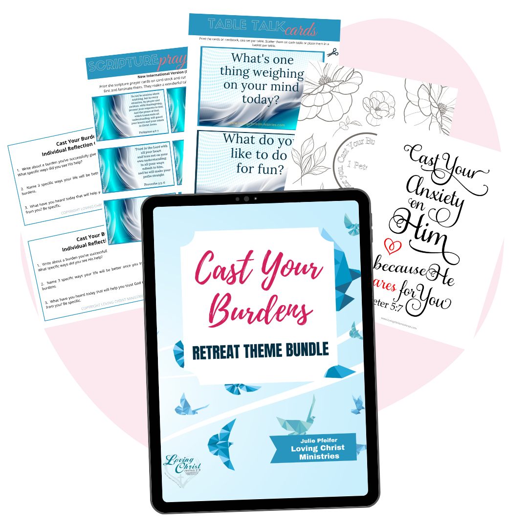 Cast Your Burdens Printable Theme Bundle