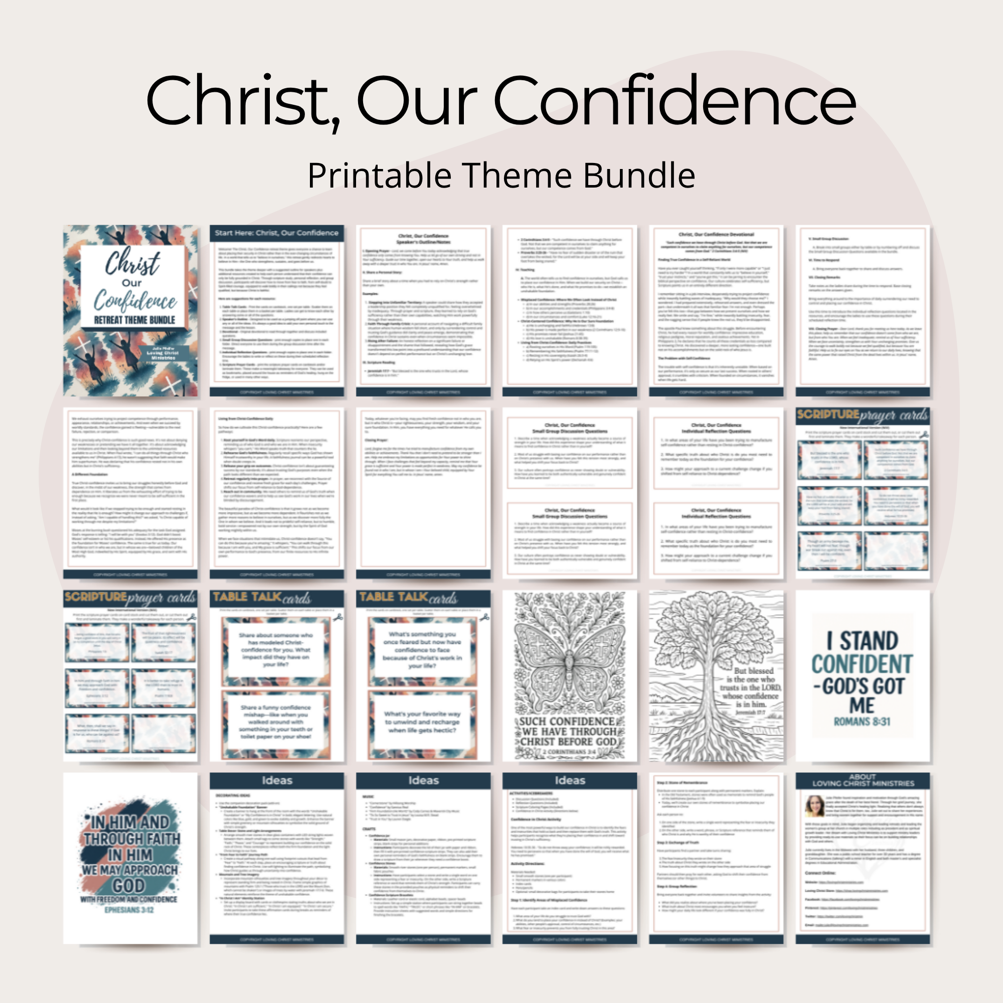Christ, Our Confidence Printable Theme Bundle