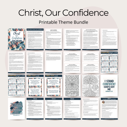 Christ, Our Confidence Printable Theme Bundle