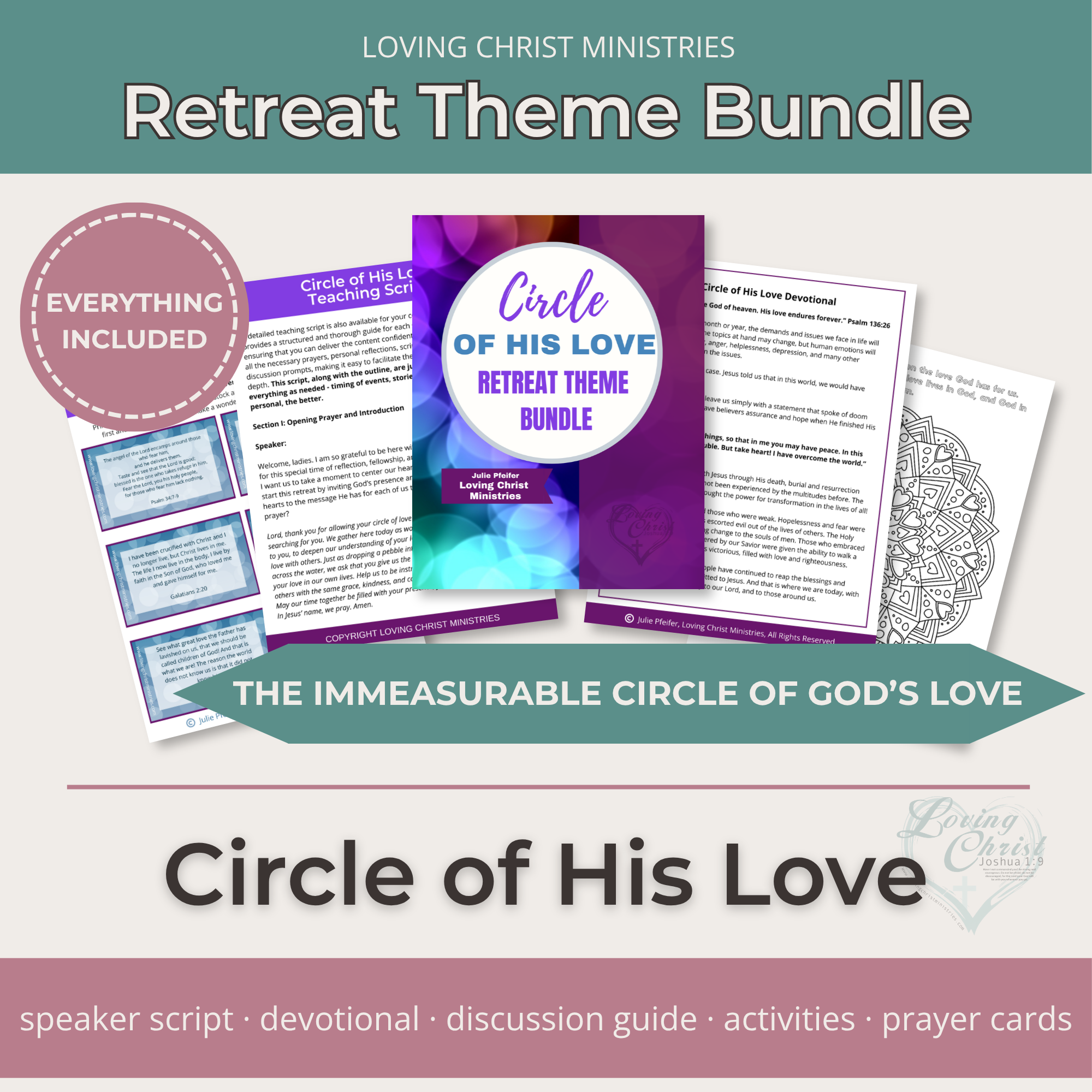 Circle of His Love Printable Theme Bundle