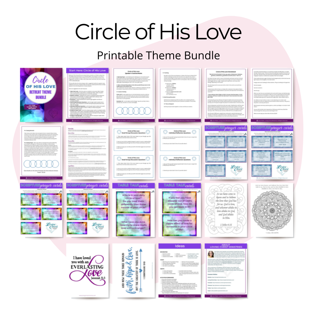 Circle of His Love Printable Theme Bundle