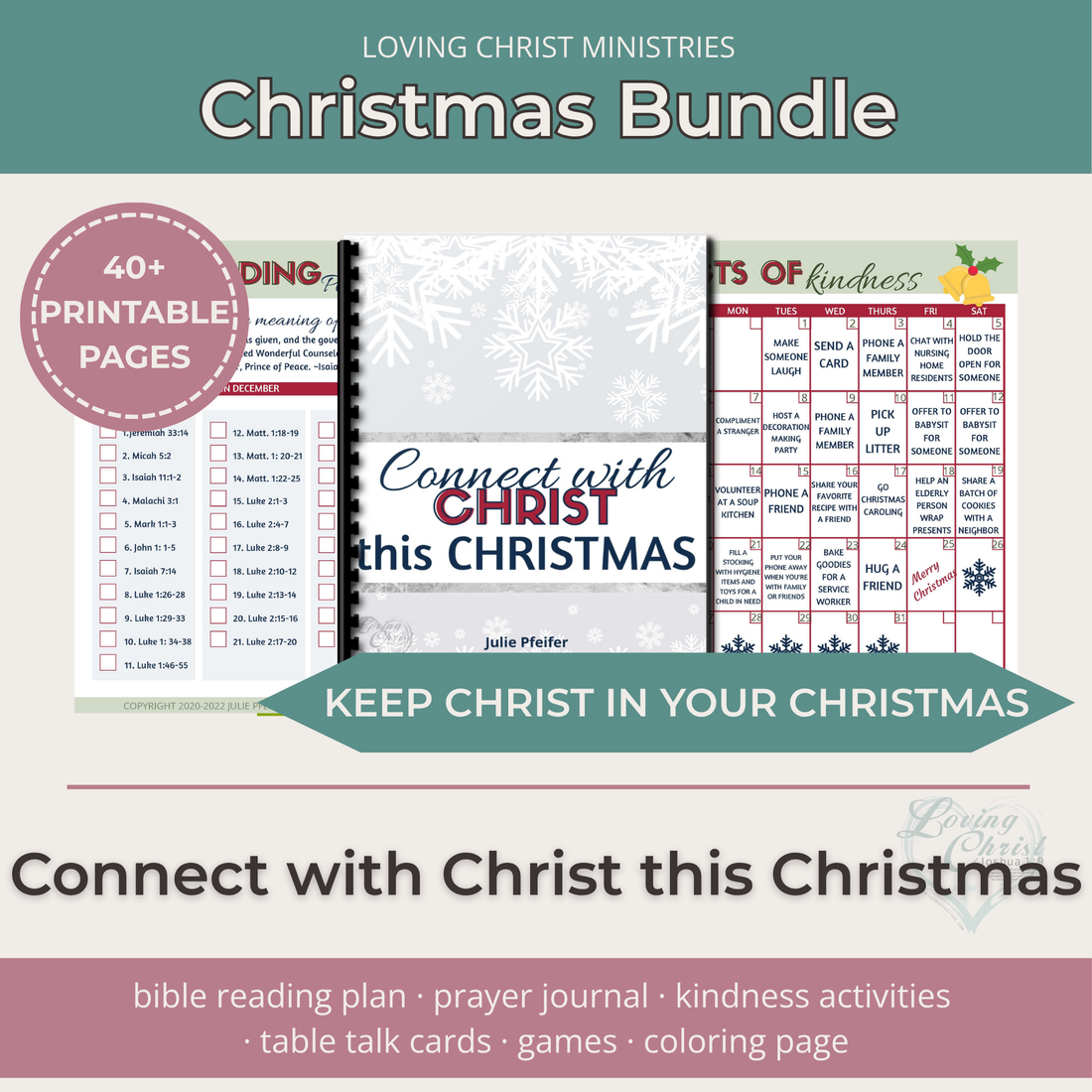 Connect with Christ this Christmas Bundle (40+ Pages)