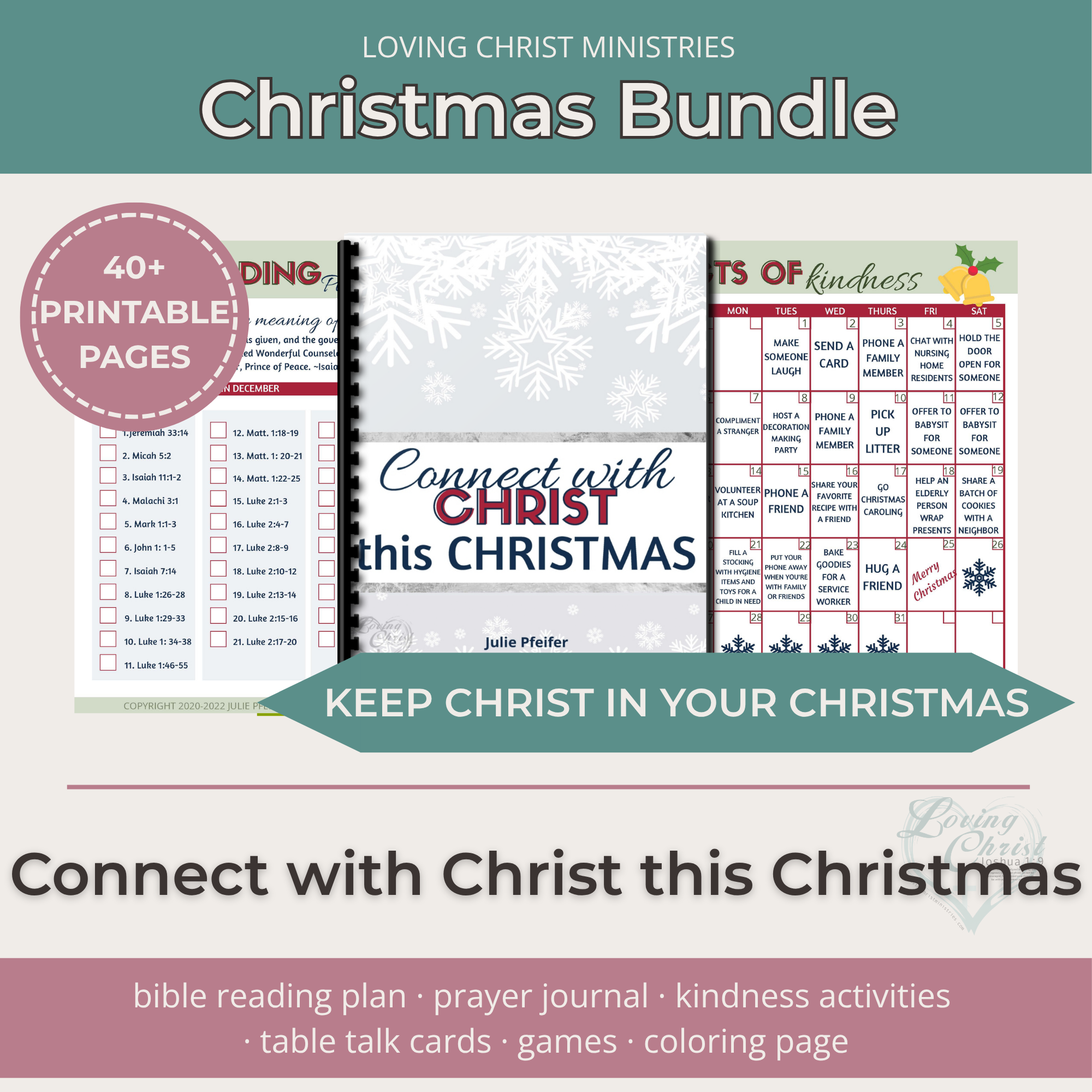 Connect with Christ this Christmas Bundle (40+ Pages)
