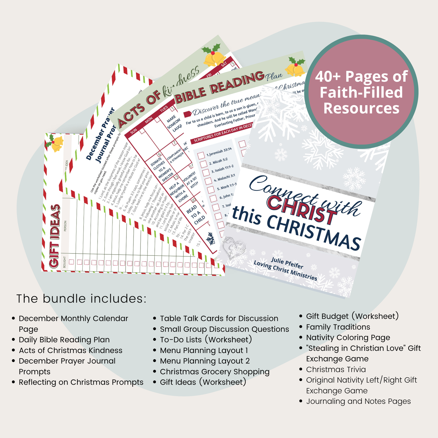 Connect with Christ this Christmas Bundle (40+ Pages)