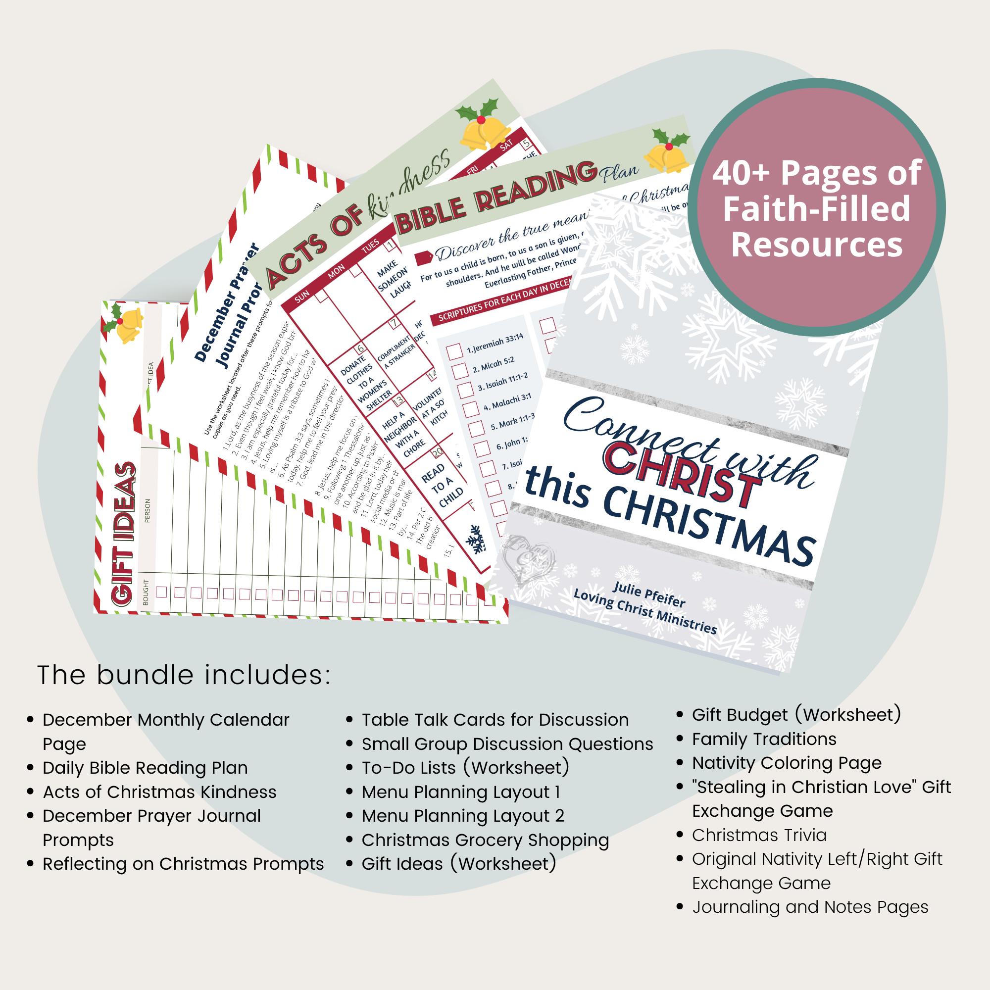 Connect with Christ this Christmas Bundle (40+ Pages)