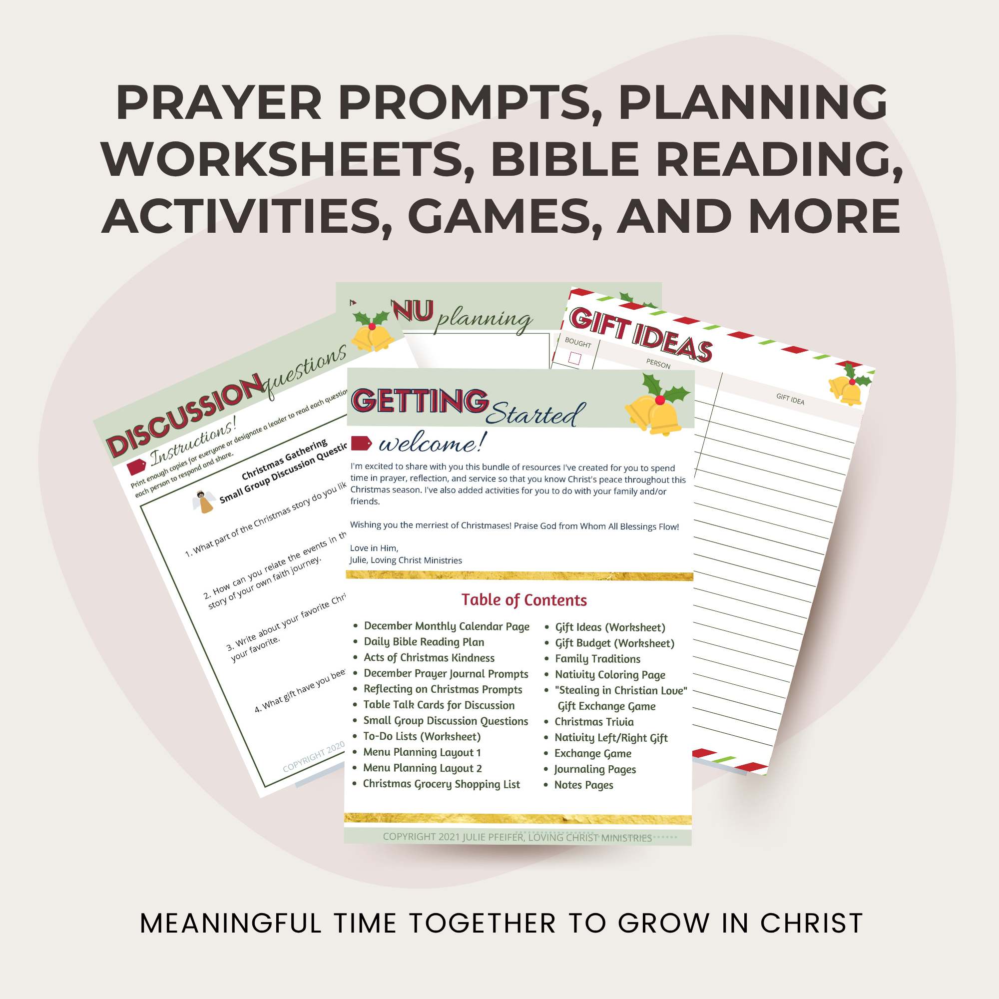 Connect with Christ this Christmas Bundle (40+ Pages)