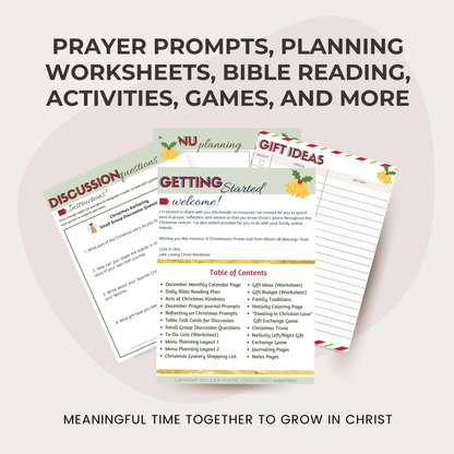 Connect with Christ this Christmas Bundle (40+ Pages)