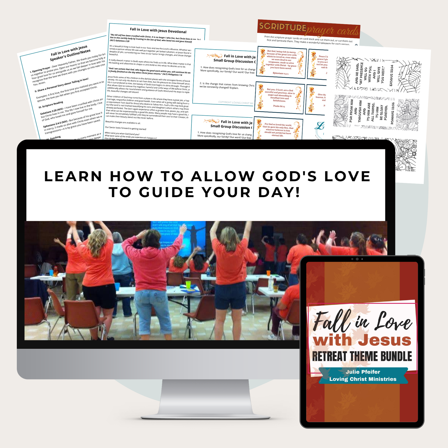 Fall in Love with Jesus Printable Theme Bundle