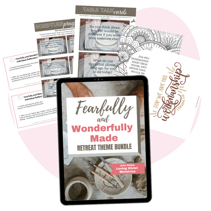 Fearfully and Wonderfully Made Printable Theme Bundle