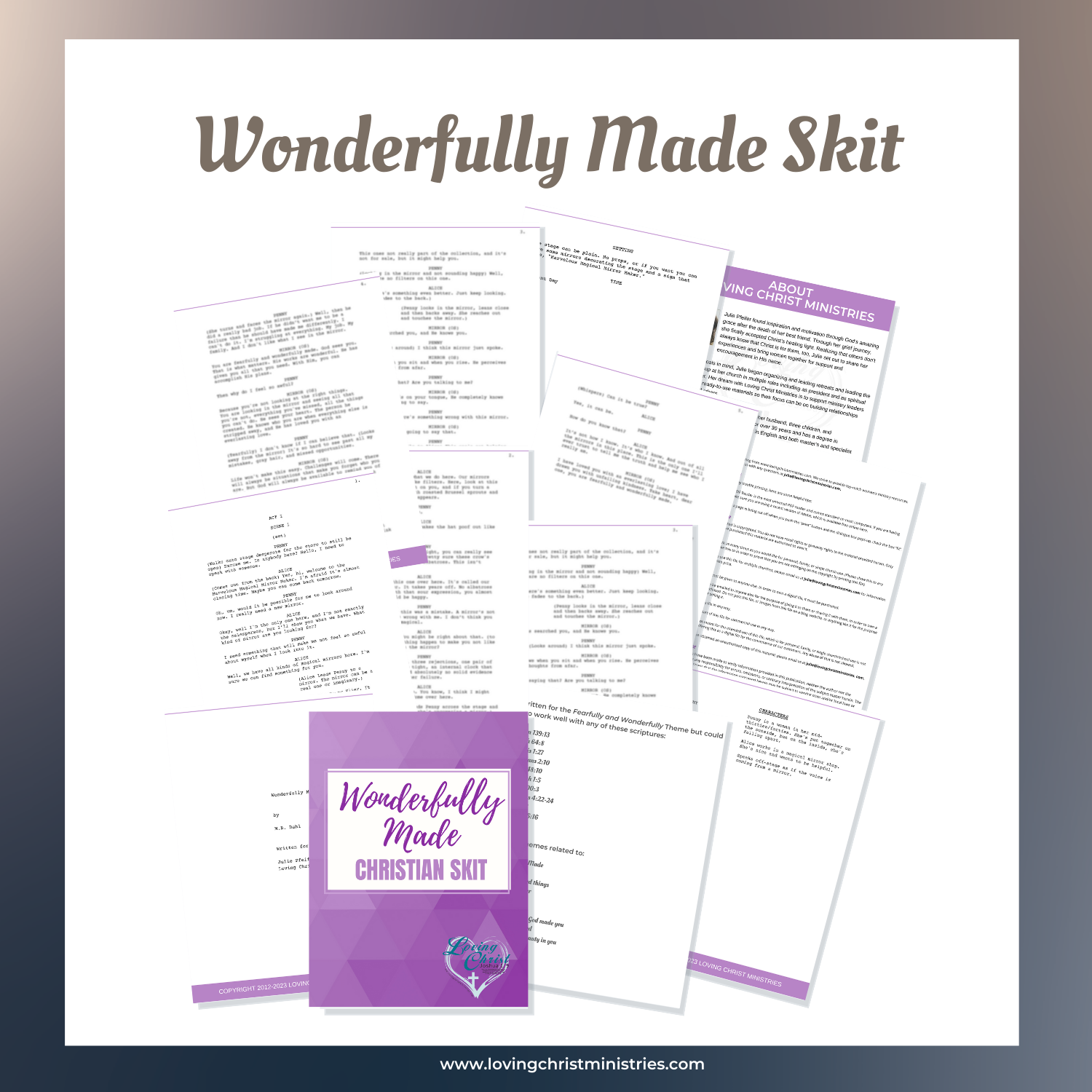 Collection of Fearfully and Wonderfully Made Theme Resources