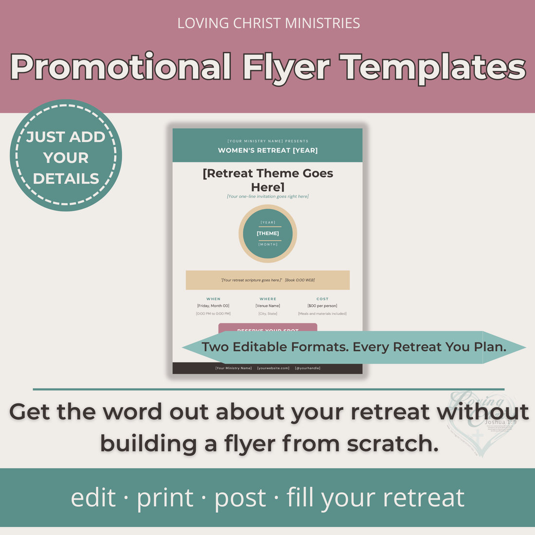 Promotional Flyer Templates for Women&