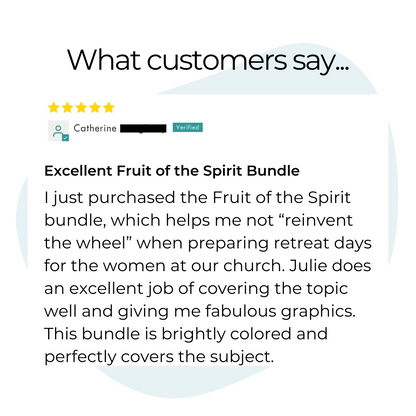 Fruit of the Spirit Printable Theme Bundle