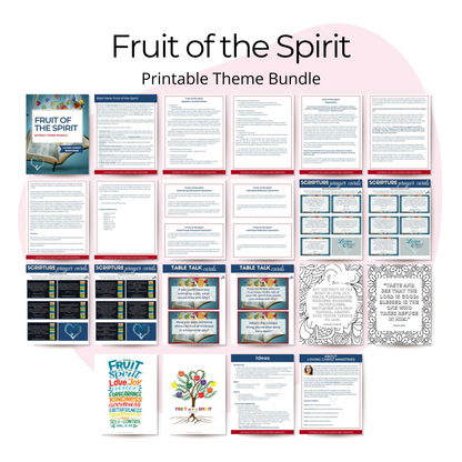 Fruit of the Spirit Printable Theme Bundle