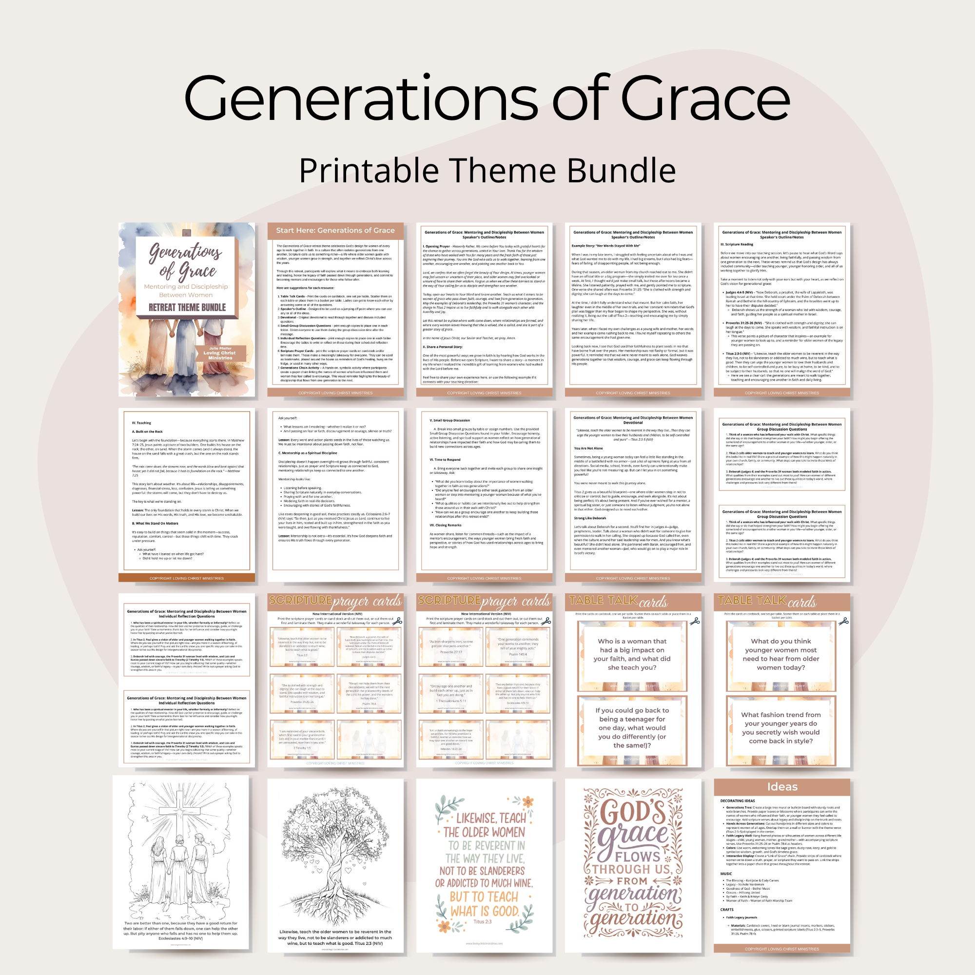 Generations of Grace: Mentoring and Discipleship Between Women