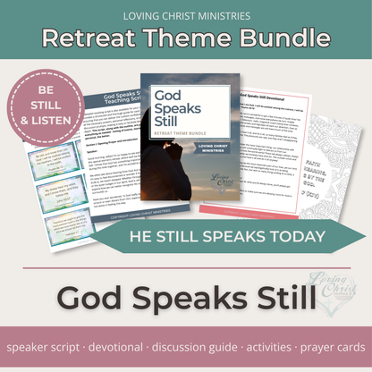 God Speaks Still Printable Theme Bundle