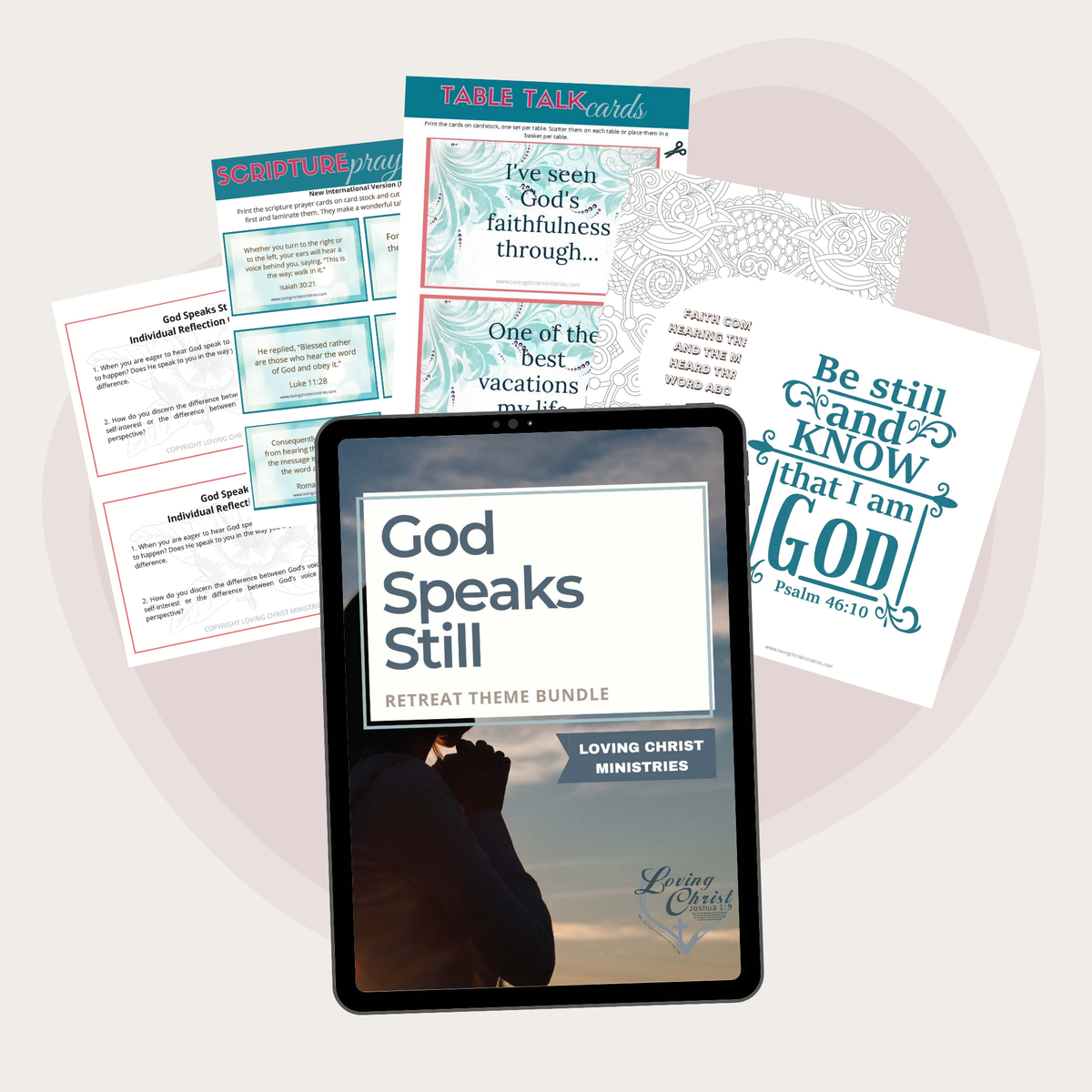 God Speaks Still Printable Theme Bundle