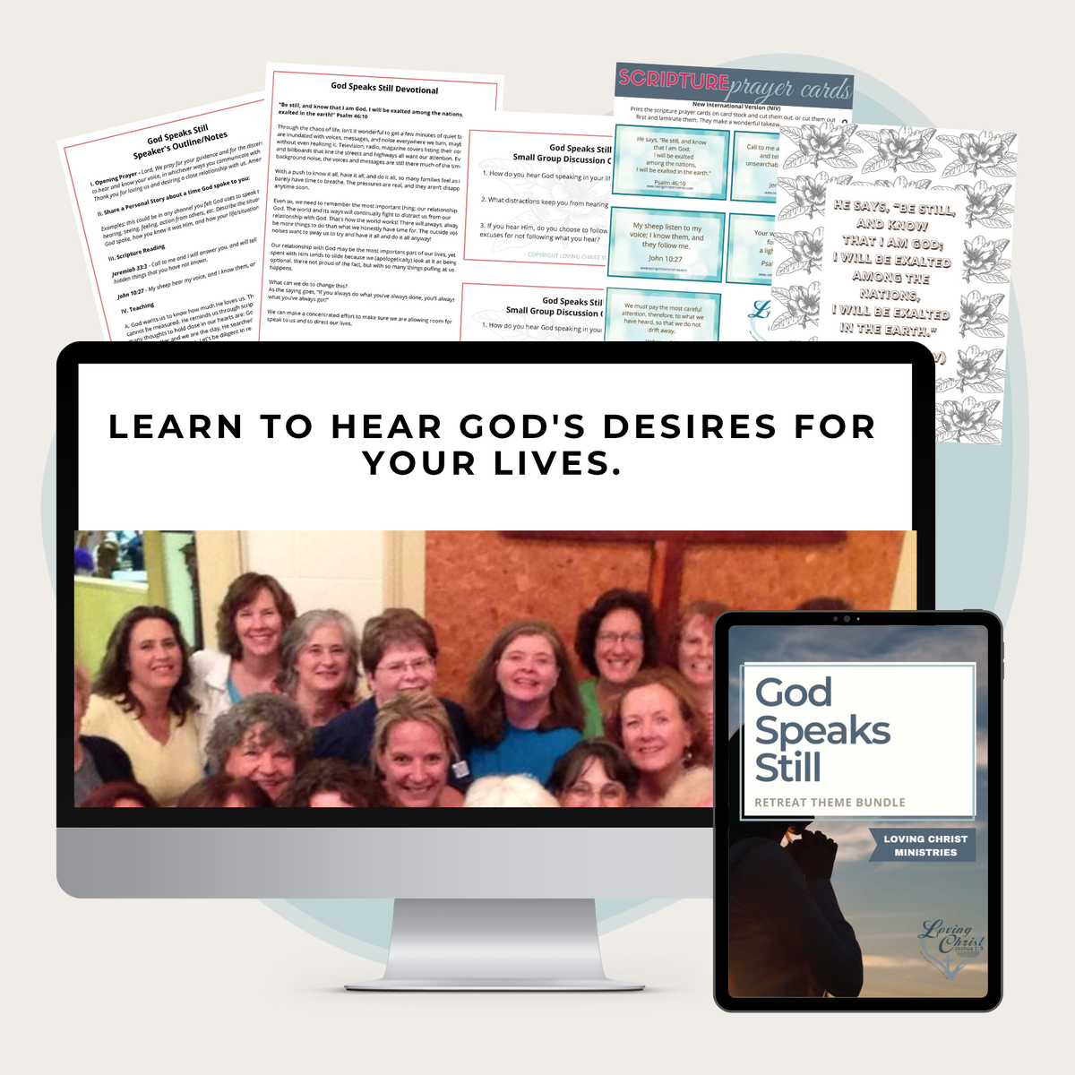 God Speaks Still Printable Theme Bundle