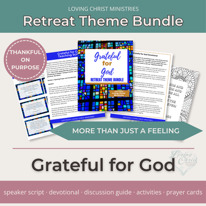 Grateful for God Printable Theme Bundle