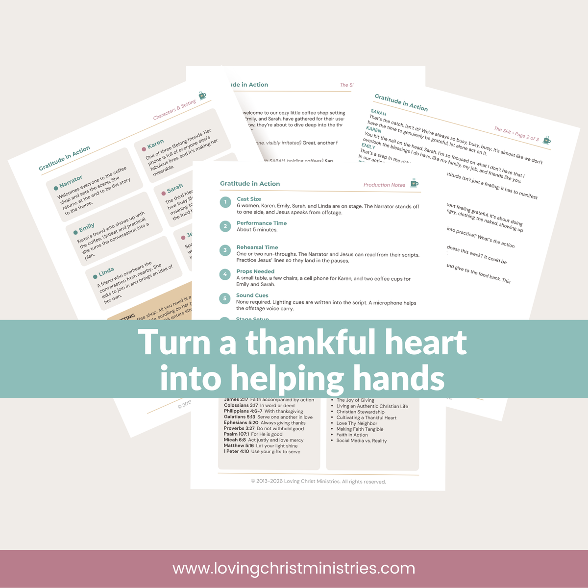 Gratitude in Action - Christian Skit