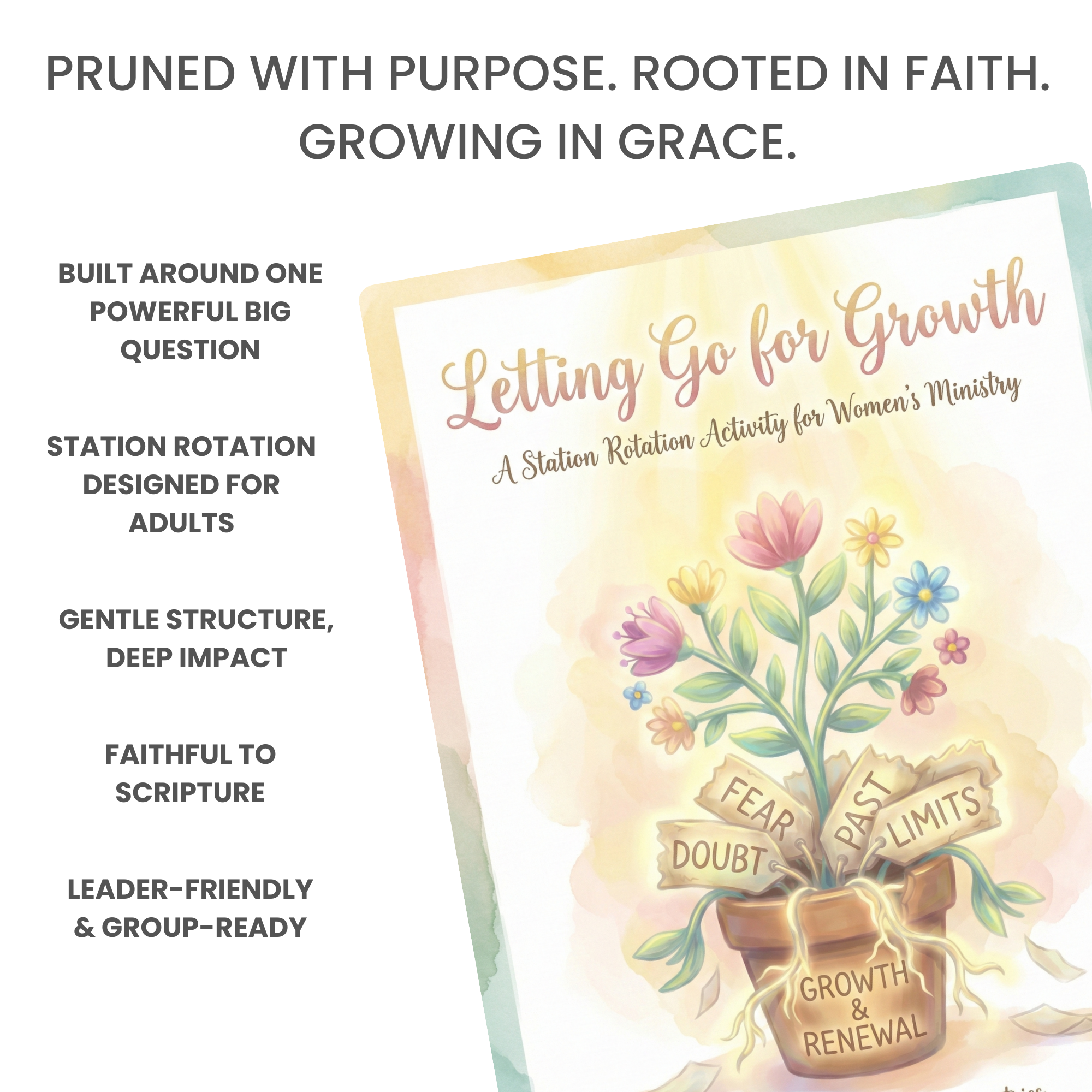 Letting Go for Growth: Scripture-Centered Station Rotation Activity