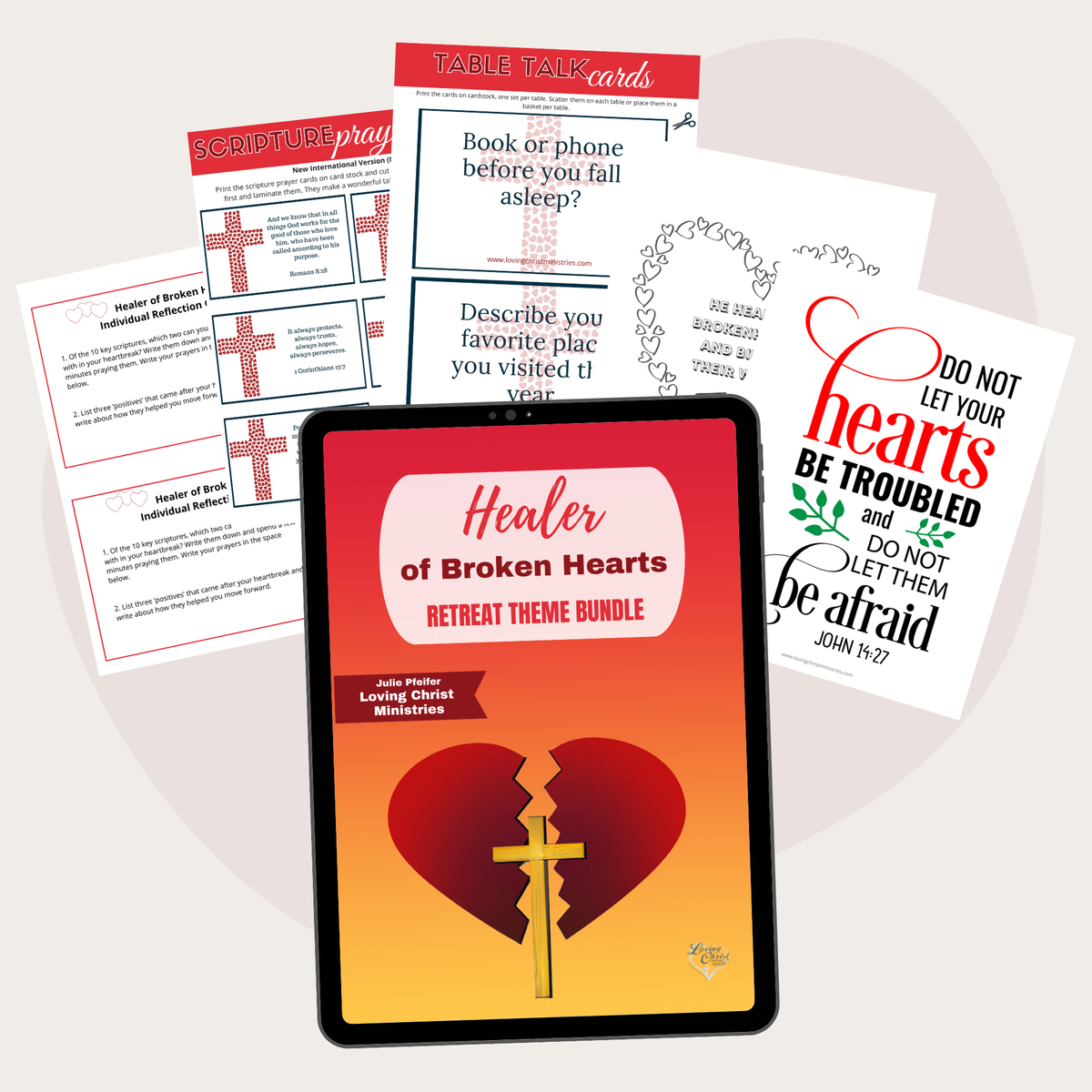 Healer of Broken Hearts Printable Theme Bundle