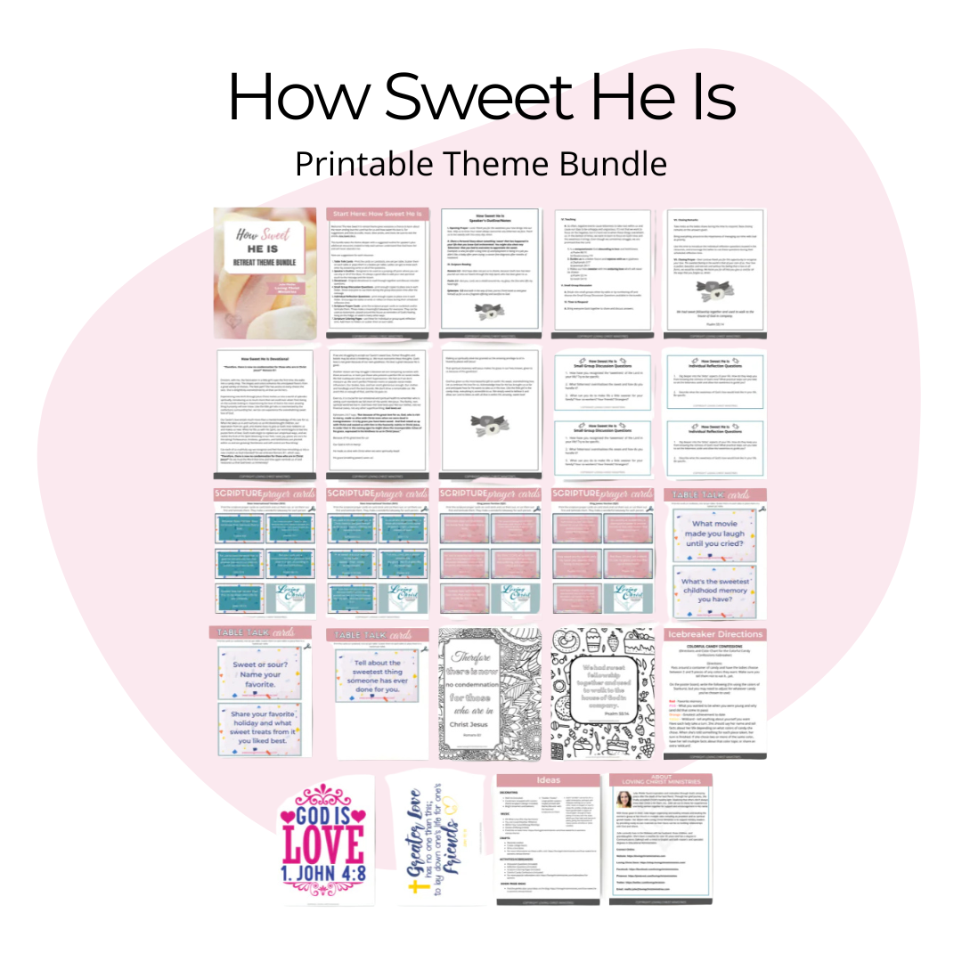 How Sweet He Is Printable Theme Bundle