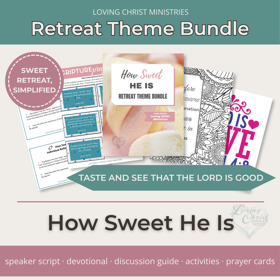 How Sweet He Is Printable Theme Bundle