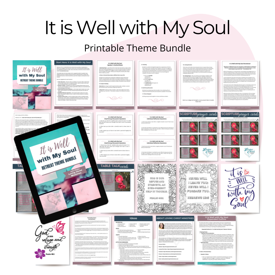 It is Well with My Soul Printable Theme Bundle