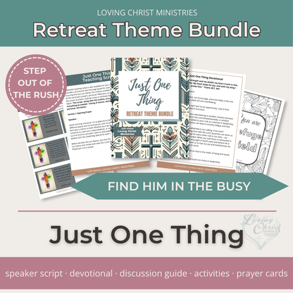 Just One Thing Printable Theme Bundle