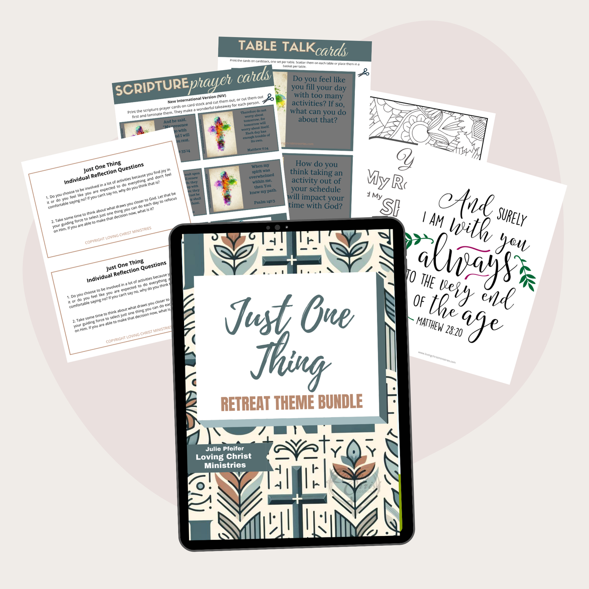 Just One Thing Printable Theme Bundle