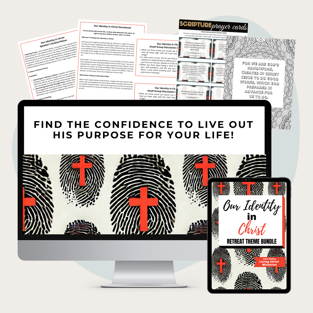Our Identity in Christ Printable Theme Bundle