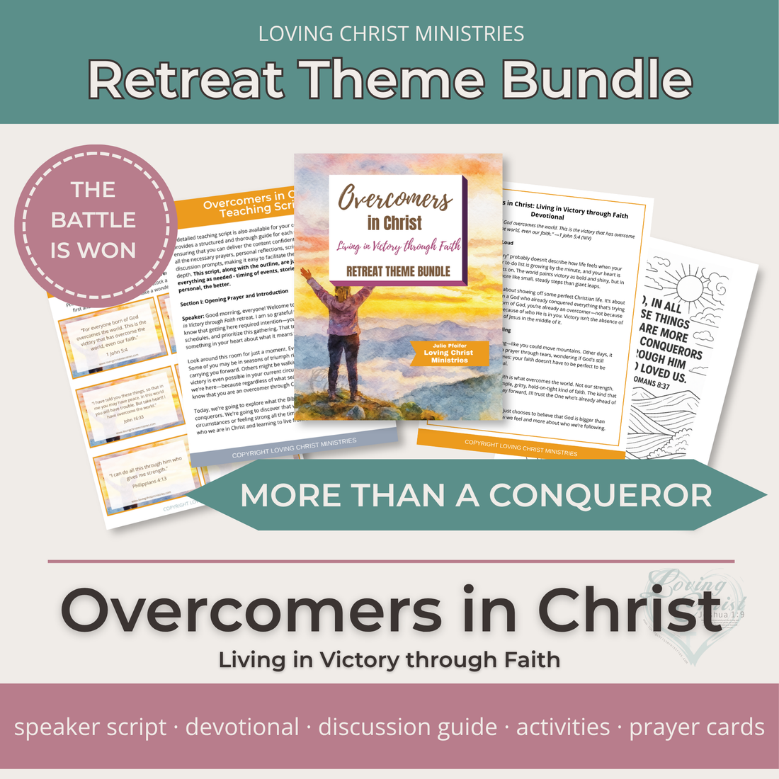 Overcomers in Christ: Living in Victory through Faith Printable Theme Bundle